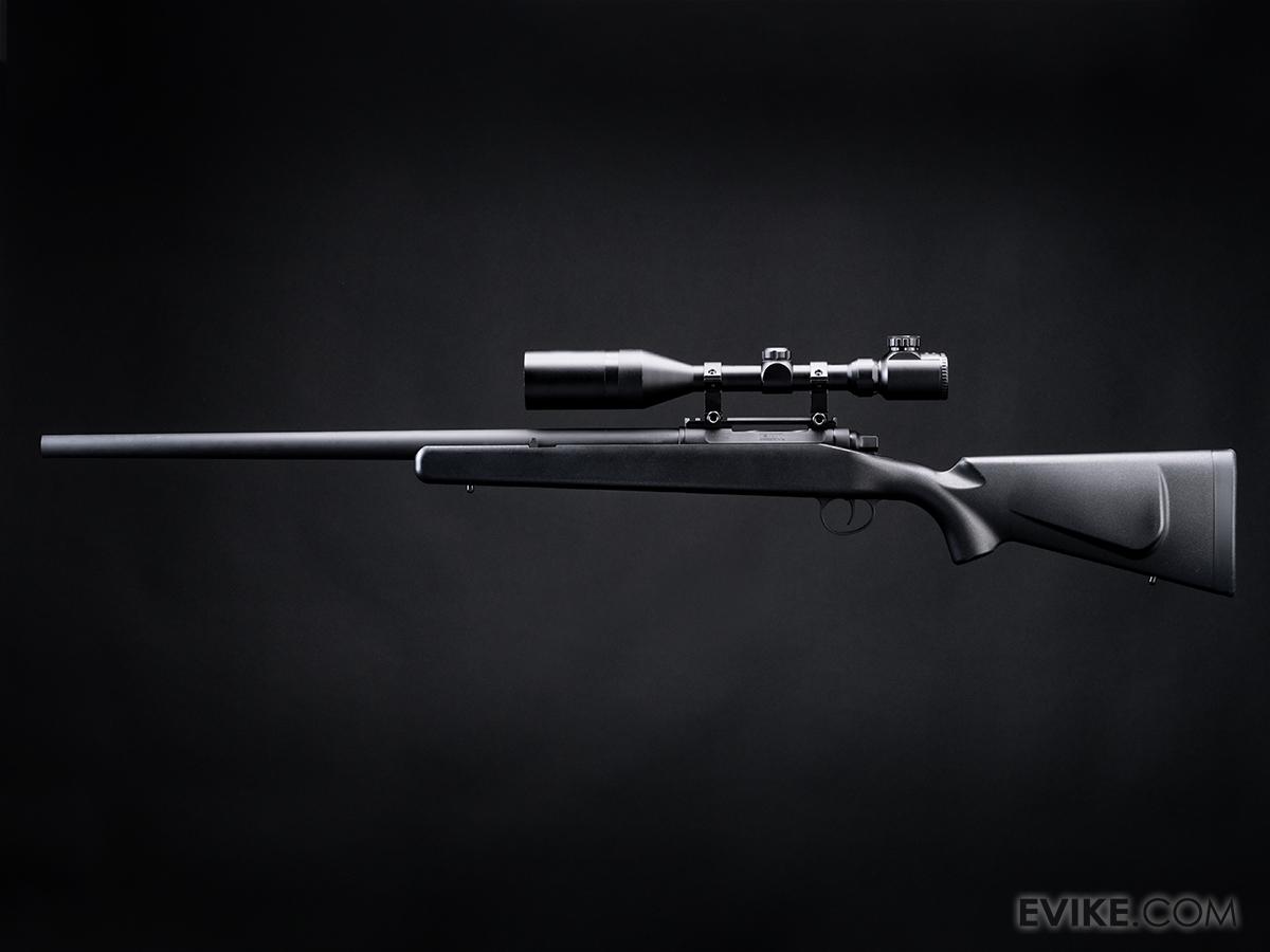 EMG Barrett Fieldcraft Airsoft Precision Bolt-Action Sniper Rifle with Featherweight Zero Trigger (Color: Blackout)